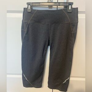 Athleta Grey Capri Wide Leg Yoga Pants Sz S EUC